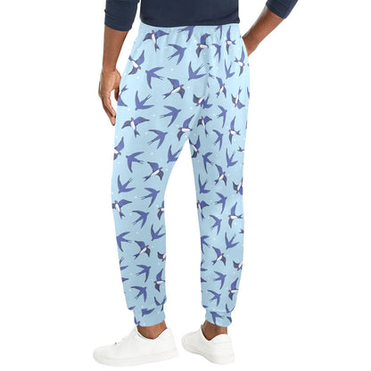 Swallow Bird Pattern Print Design 06 Men's Casual Track Pants