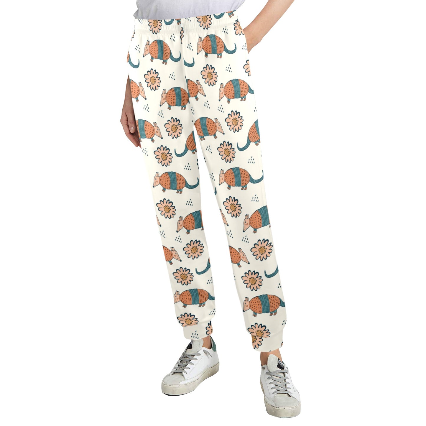 Armadillo Pattern Print Design 02 Women's Casual Track Pants