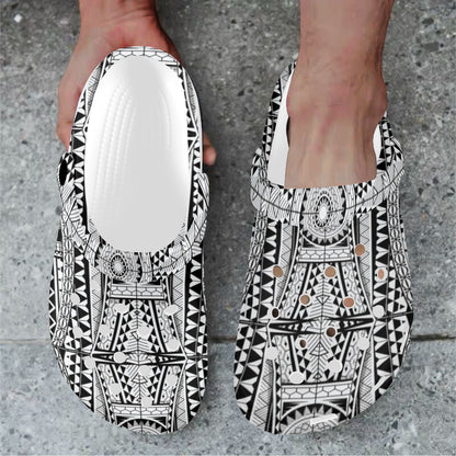 Polynesian Tattoo Design Unisex Clogs Shoes