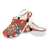 Aztec Red Print Pattern Unisex Clogs Shoes