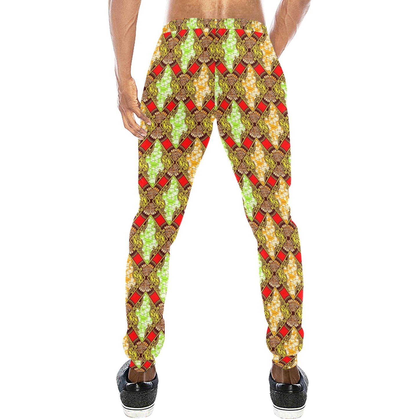 African Classic Print Pattern Men's Sweatpants