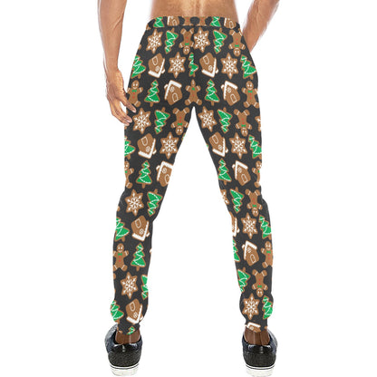 Gingerbread Pattern Print Design 02 Men's Sweatpants