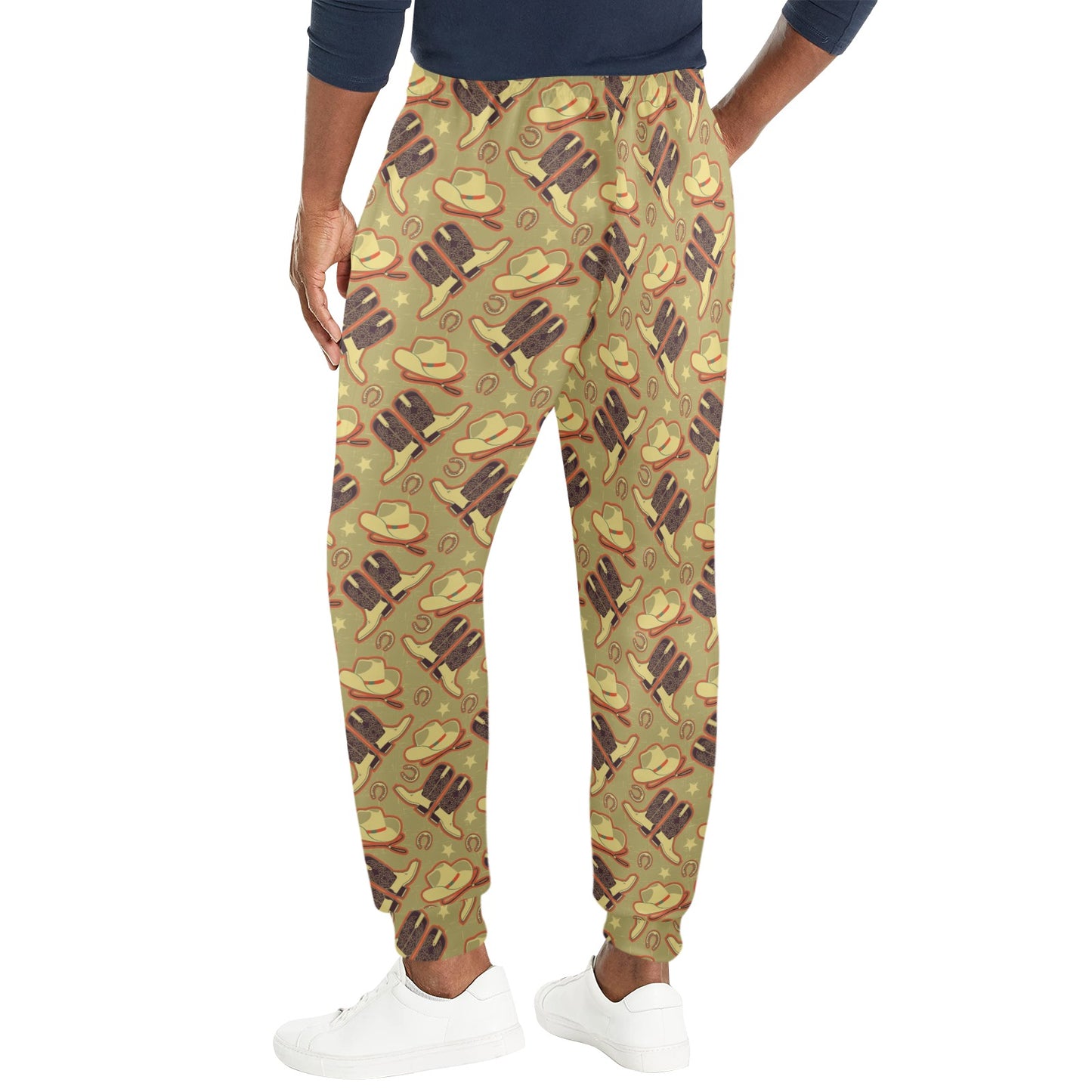 Western Cowboy Themed Men's Casual Track Pants