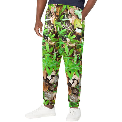 Camouflage Realistic Tree Fresh Print Men's Casual Track Pants