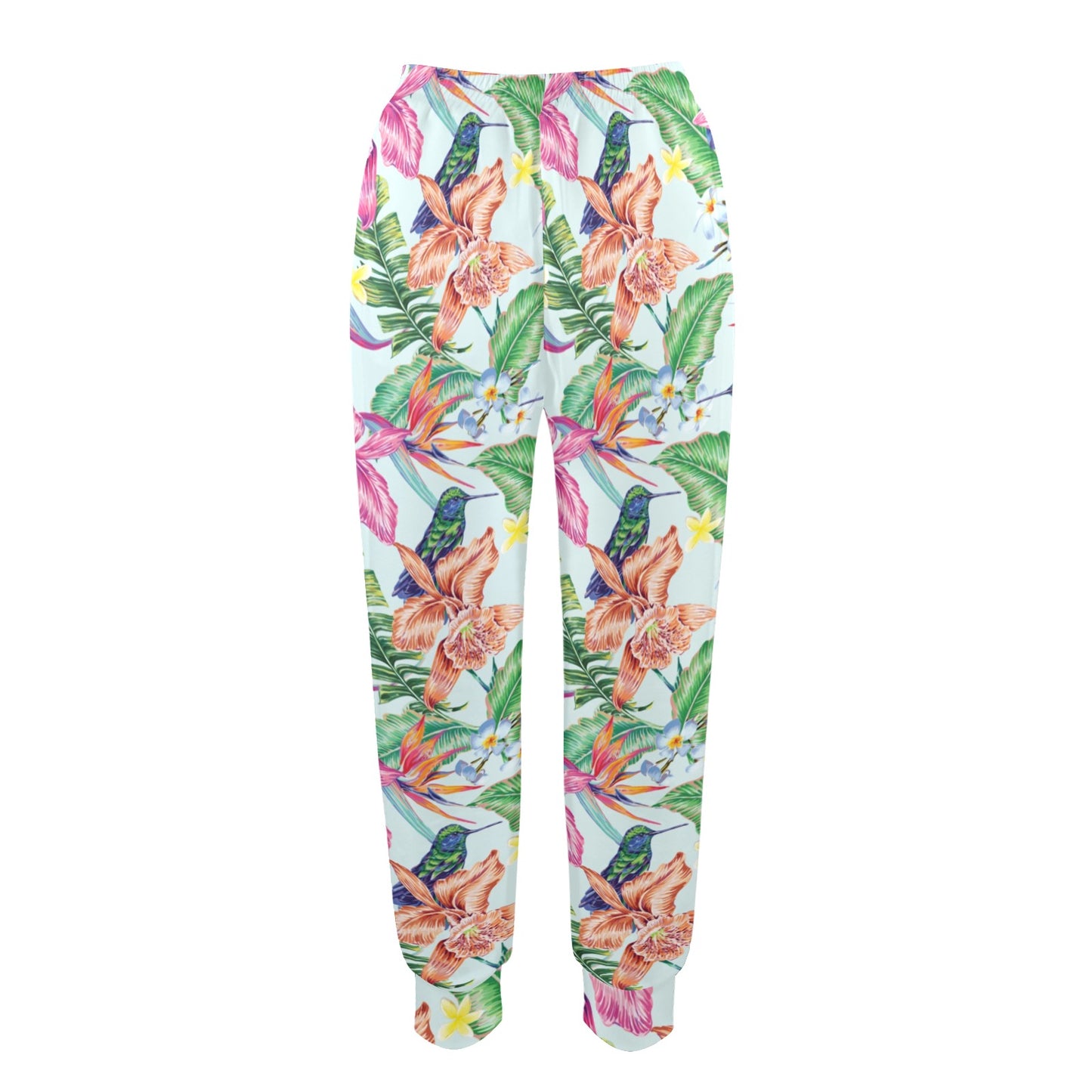 Hummingbird Tropical Pattern Print Design 05 Women's Casual Track Pants