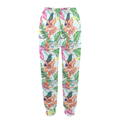 Hummingbird Tropical Pattern Print Design 05 Women's Casual Track Pants