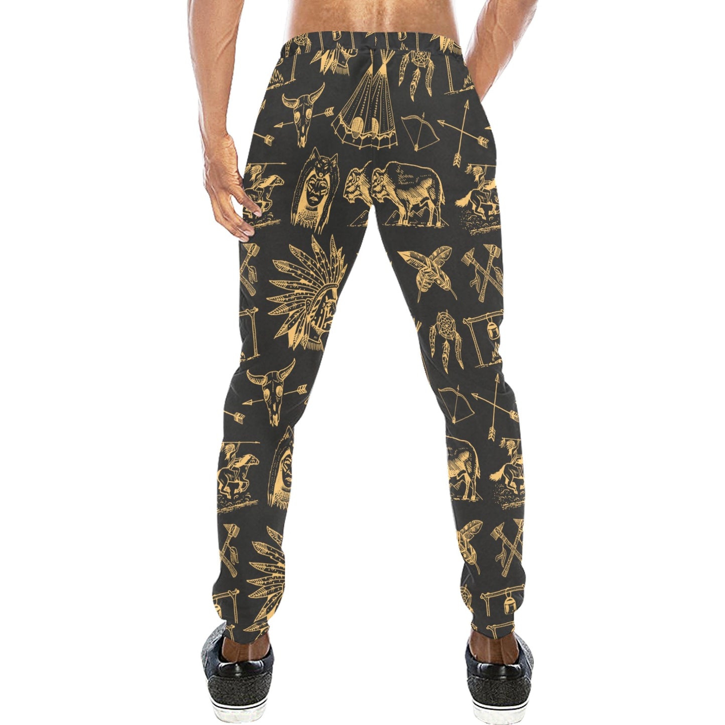 American indian Gold Style Men's Sweatpants