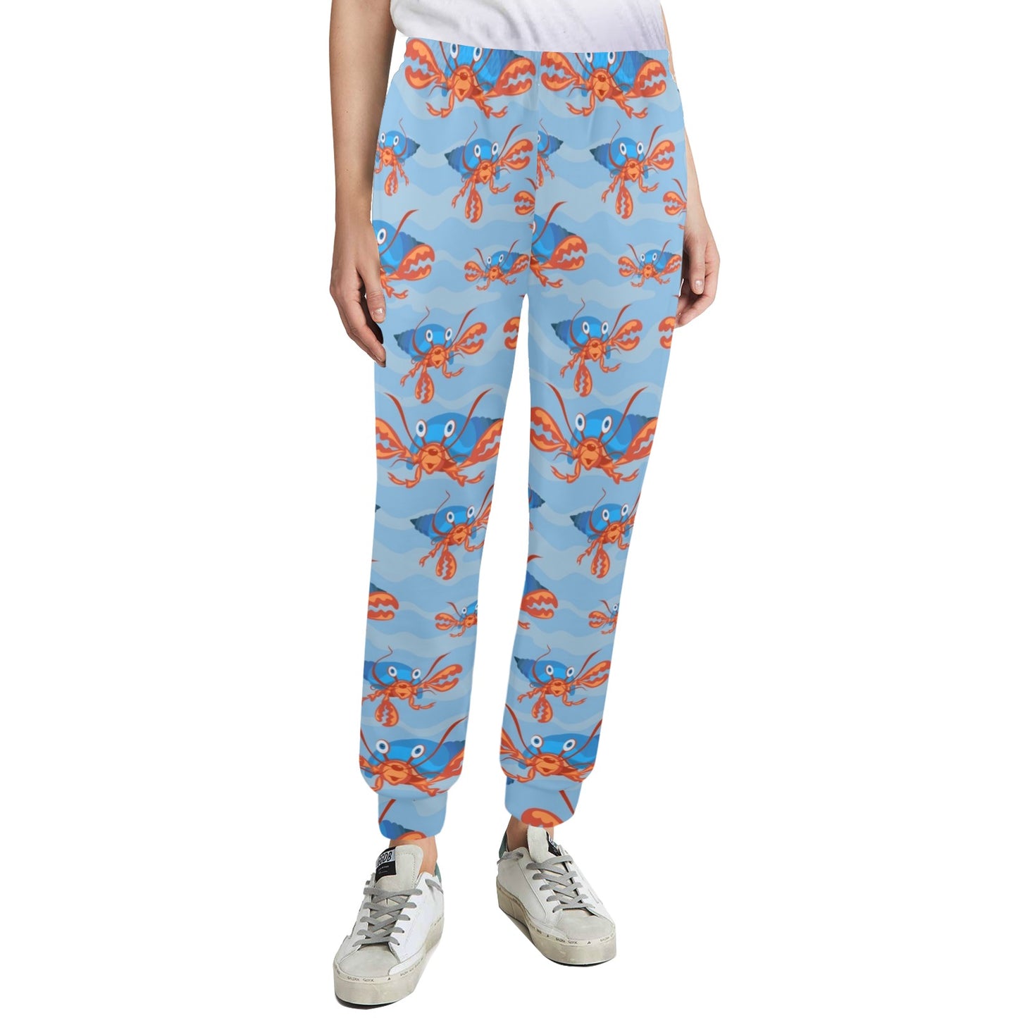 Hermit Crab Design Print Pattern JJ0339 Women's Casual Track Pants