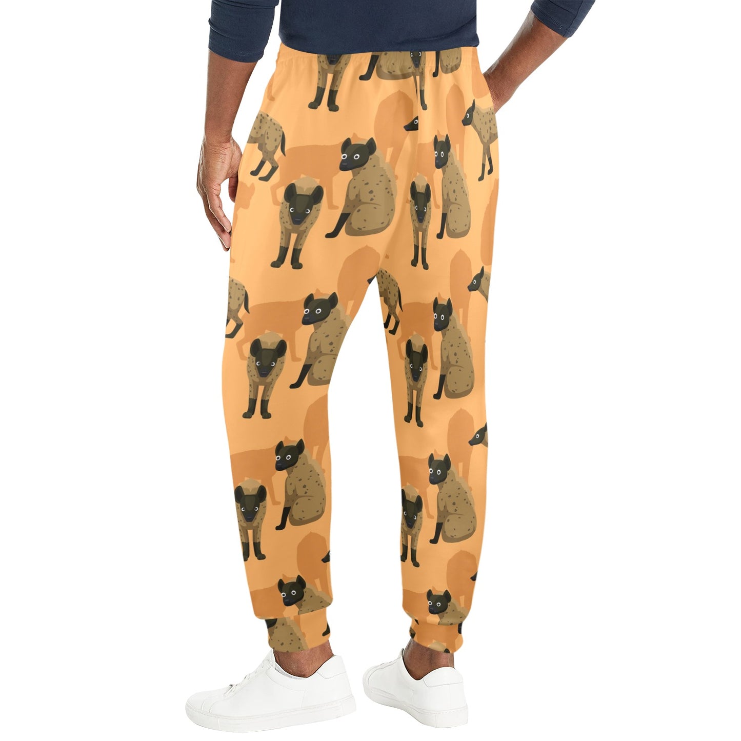 Hyena Pattern Print Design 01 Men's Casual Track Pants