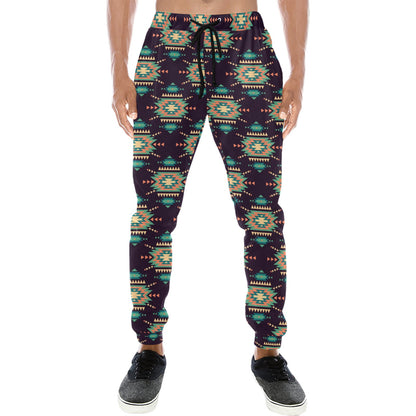 Navajo Geometric Style Print Pattern Men's Sweatpants
