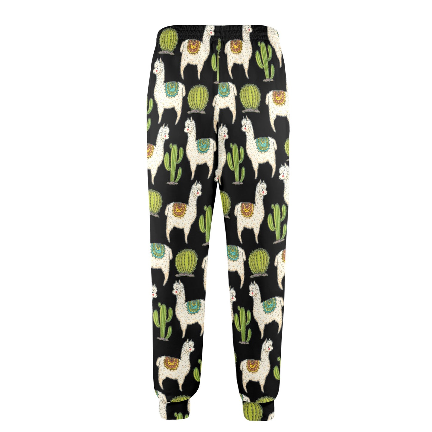 Alpaca Cactus Pattern Print Design 07 Men's Casual Track Pants