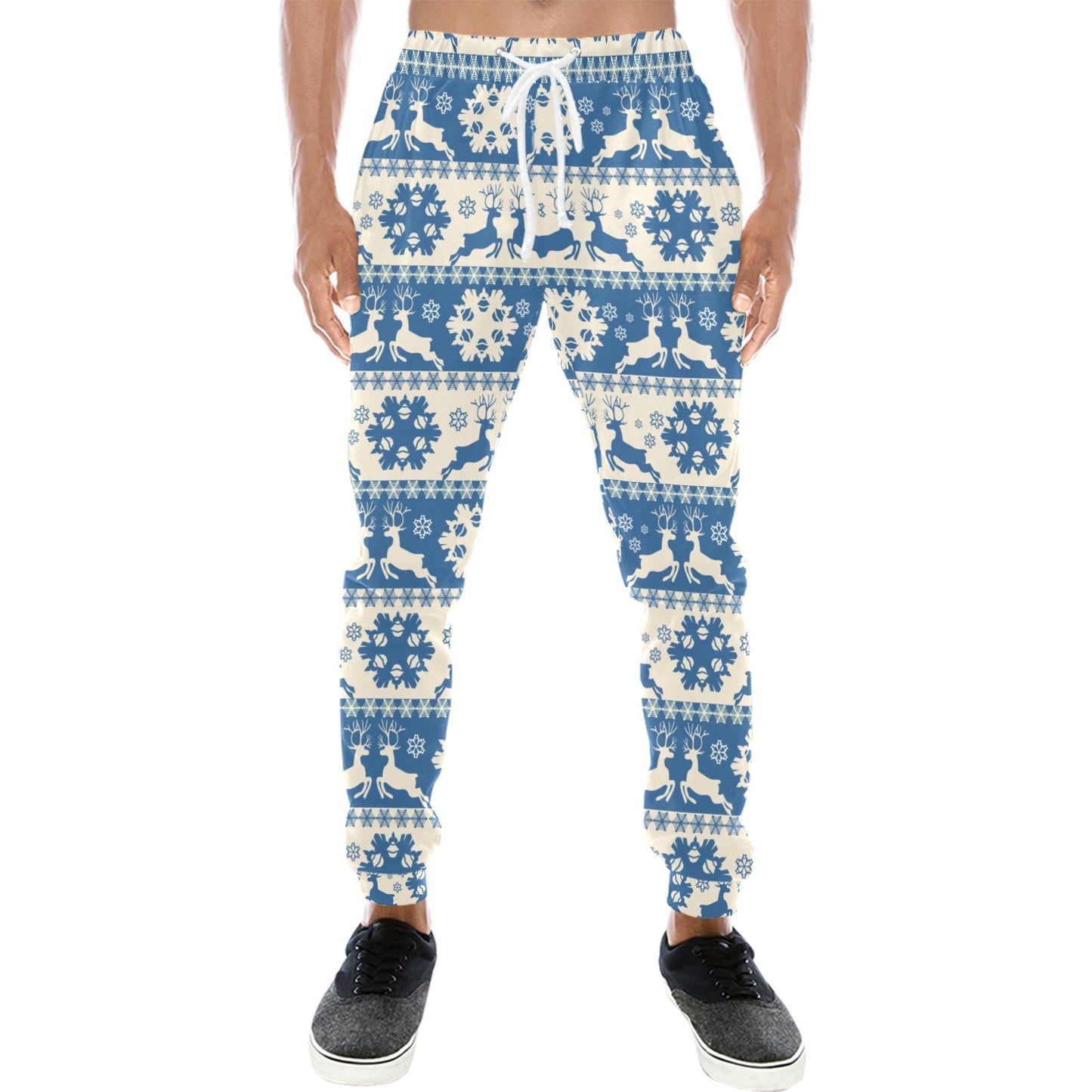 Reindeer Print Design LKS401 Men's Sweatpants