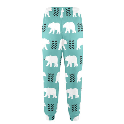 Polar Bear Pattern Print Design A05 Men's Casual Track Pants