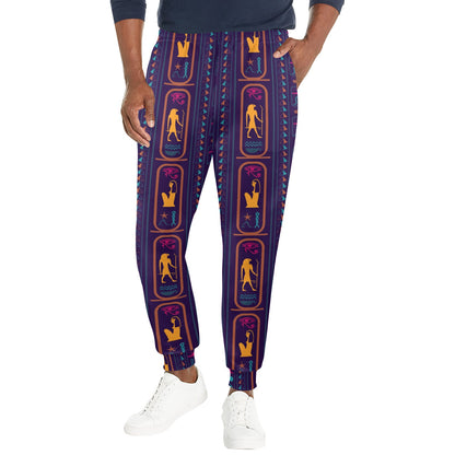 egyptian Design Print Pattern JJ0175 Men's Casual Track Pants