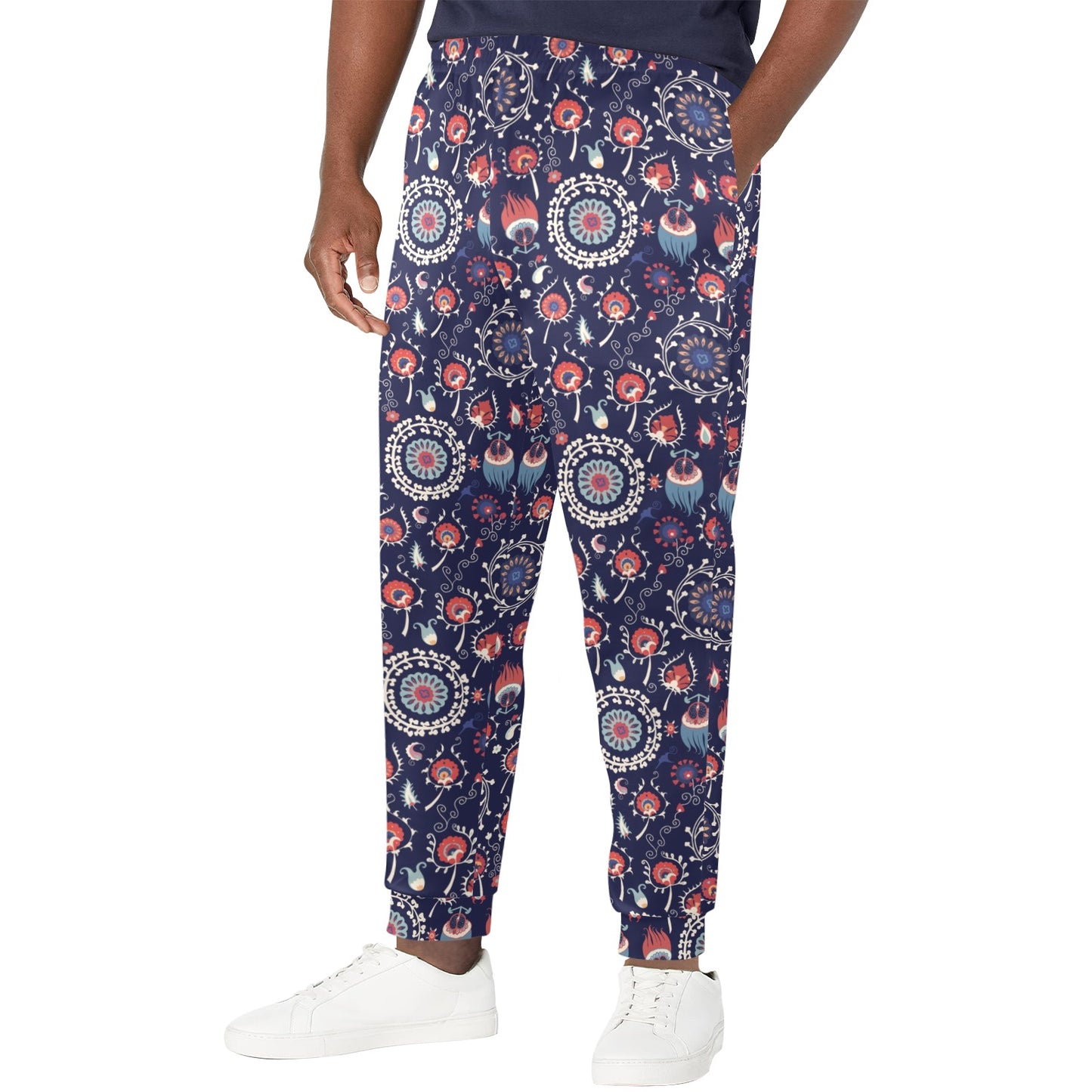 Suzani Print Design LKS305 Men's Casual Track Pants