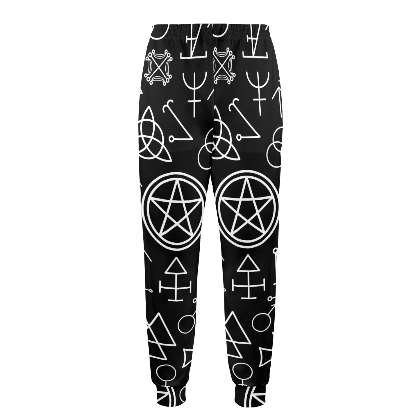 Pentagram Pattern Print Design A02 Men's Casual Track Pants