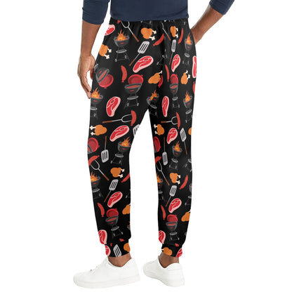 Barbecue Pattern Print Design 04 Men's Casual Track Pants