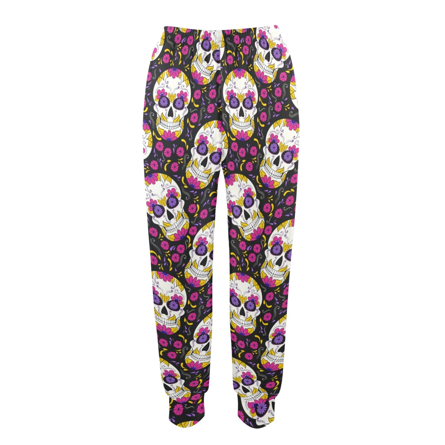 sugar skull Floral Pattern Women's Casual Track Pants