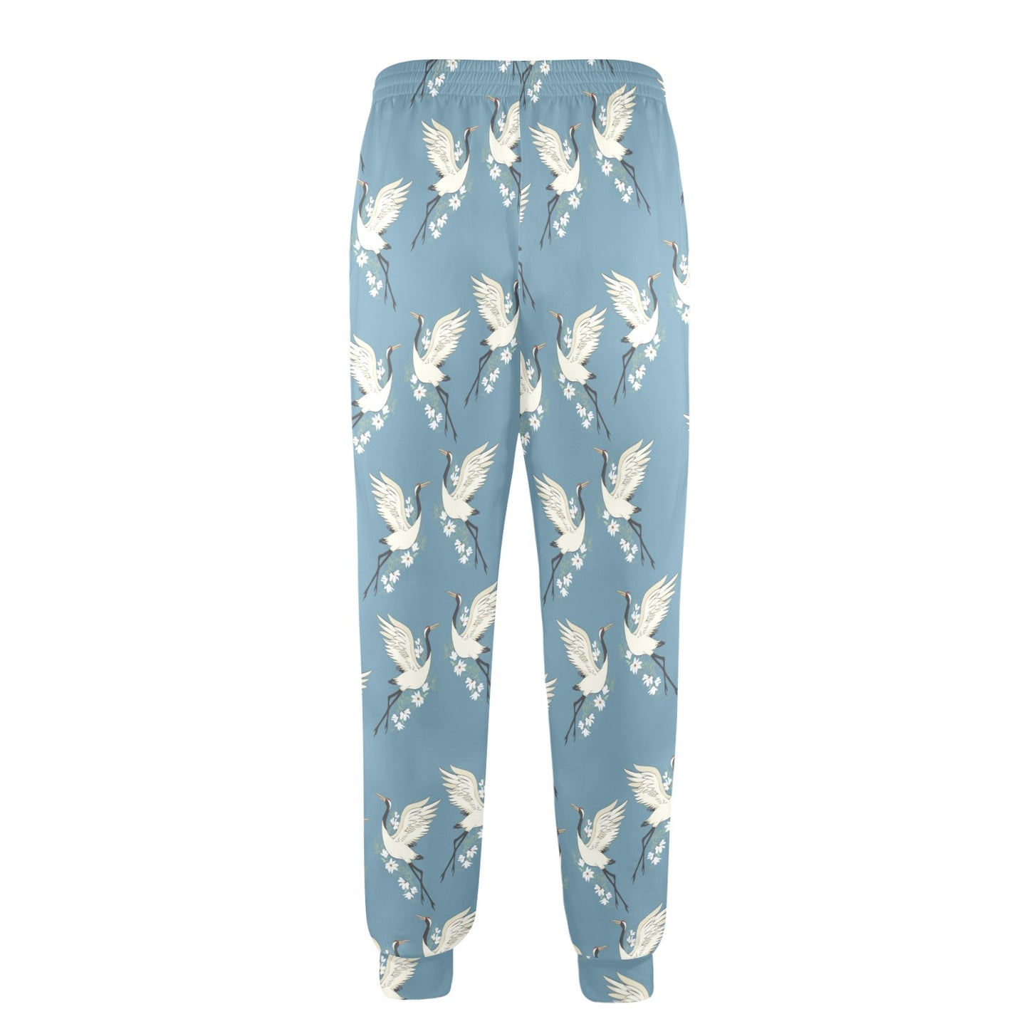 Crane Pattern Print Design 05 Men's Casual Track Pants