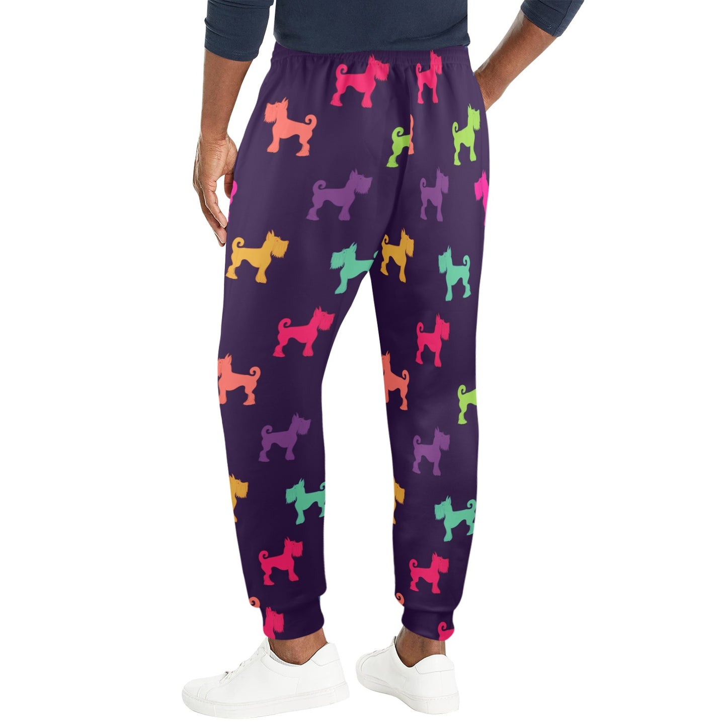 Schnauzers Pattern Print Design A05 Men's Casual Track Pants