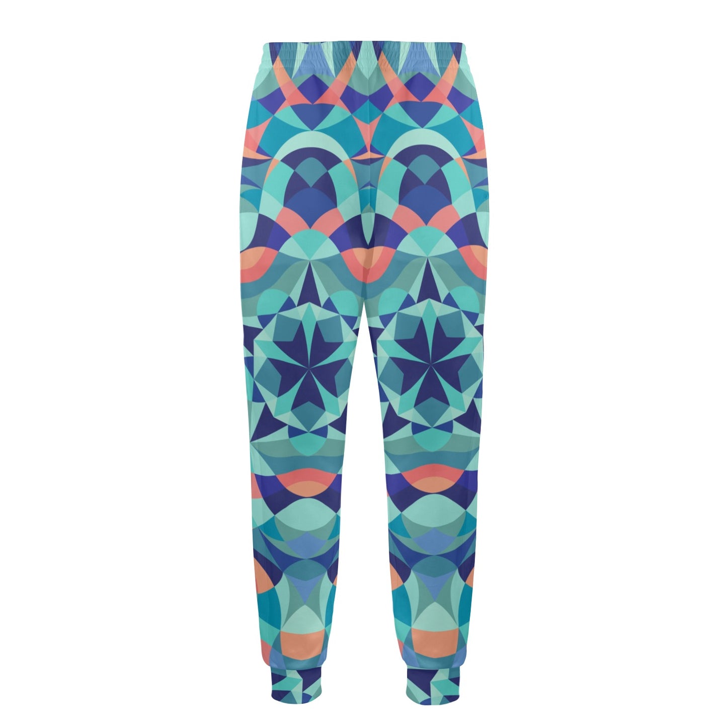 Kaleidoscope Pattern Print Design 03 Men's Casual Track Pants