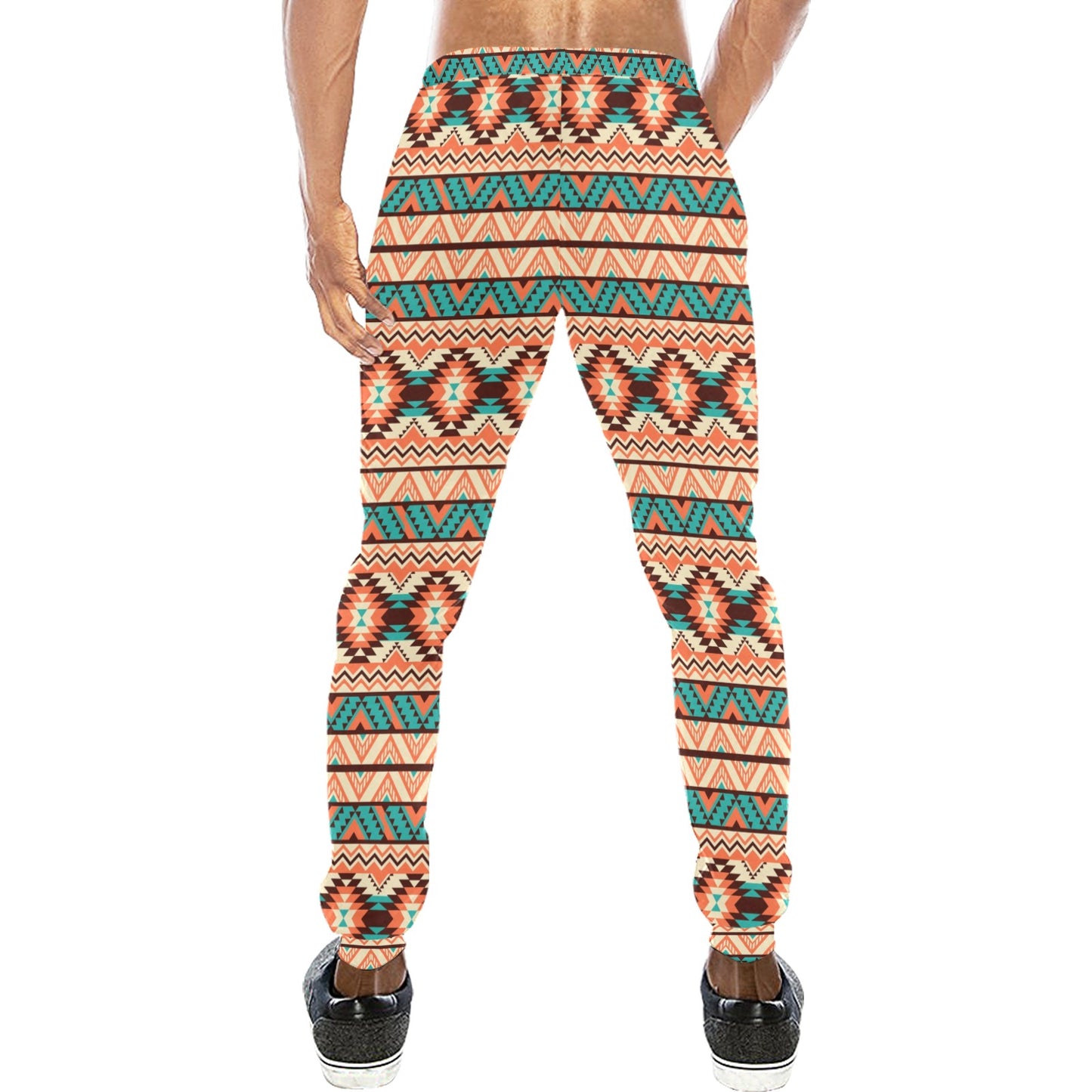 Navajo Western Style Print Pattern Men's Sweatpants