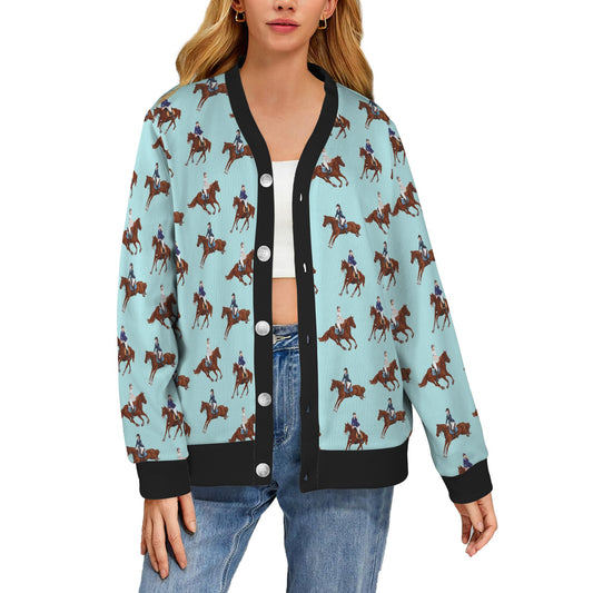 Equestrian Horse Riding Women's Cardigan