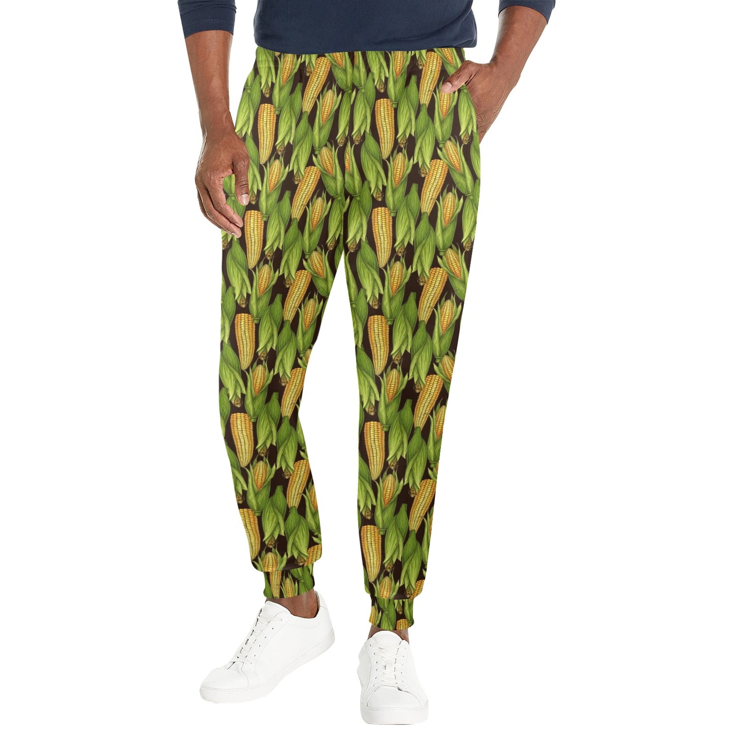 Agricultural Corn cob Print Men's Casual Track Pants