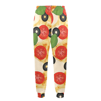 Pizza Pattern Print Design A05 Men's Casual Track Pants