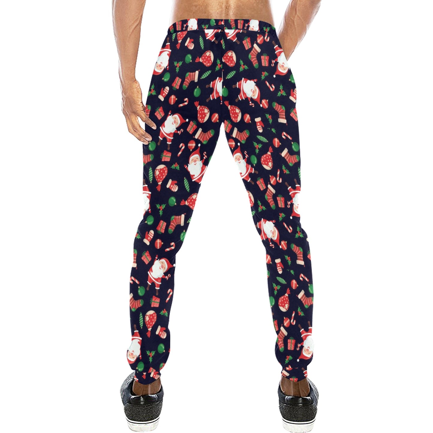Santa Christmas Themed Print Design LKS304 Men's Sweatpants