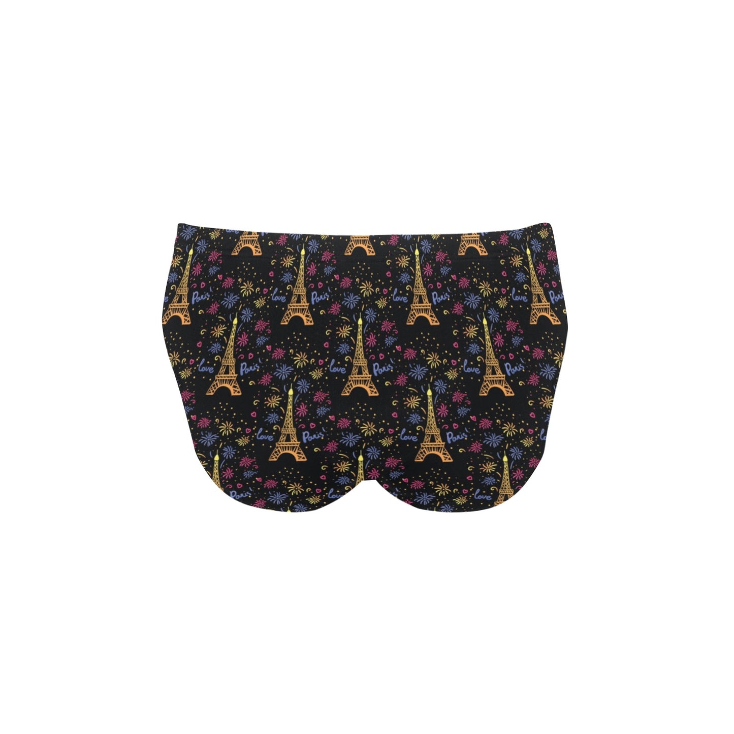 Eiffel Tower Love Paris Print Men's Swimming Briefs