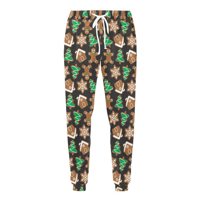 Gingerbread Pattern Print Design 02 Men's Sweatpants