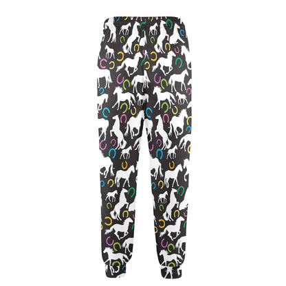 Horse Hoof Colorful Print Design LKS301 Men's Casual Track Pants