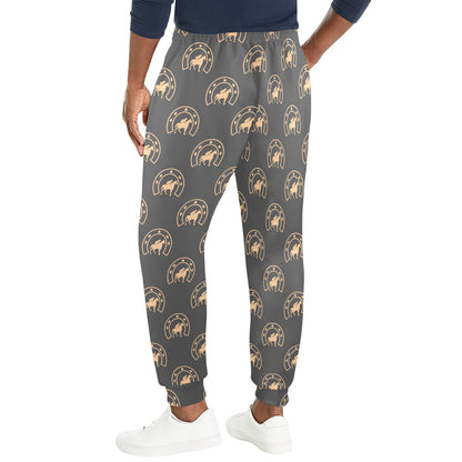 Horseshoe Print Design LKS306 Men's Casual Track Pants