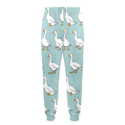 Goose Pattern Print Design 02 Men's Casual Track Pants