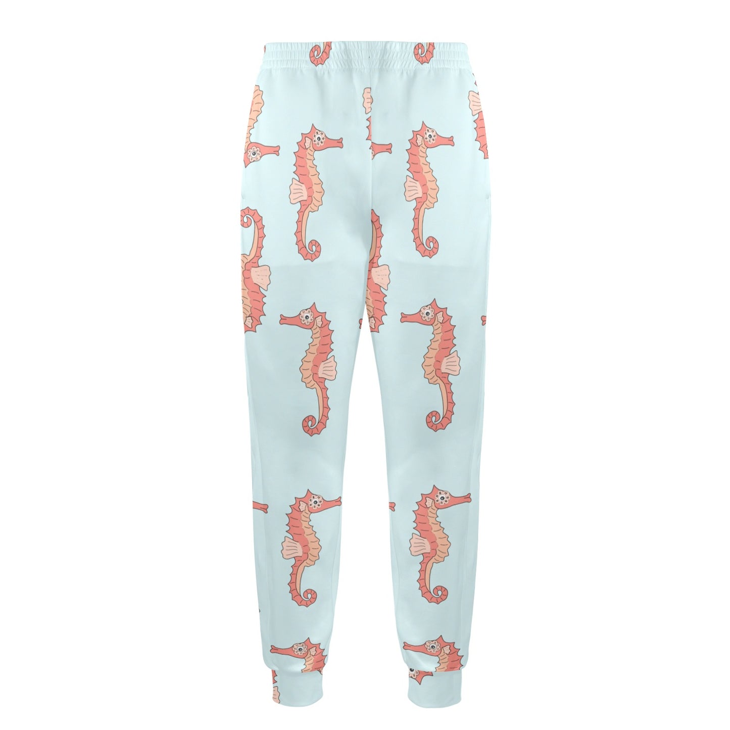 SeaHorse Pattern Print Design 01 Men's Casual Track Pants