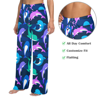 Dolphin Baby Women's Wide Leg Lounge Pants