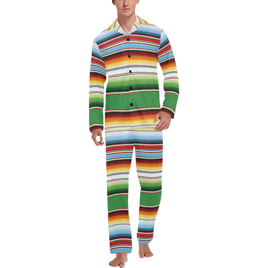 Serape Print Design LKS302 Men's Long Pajama Set