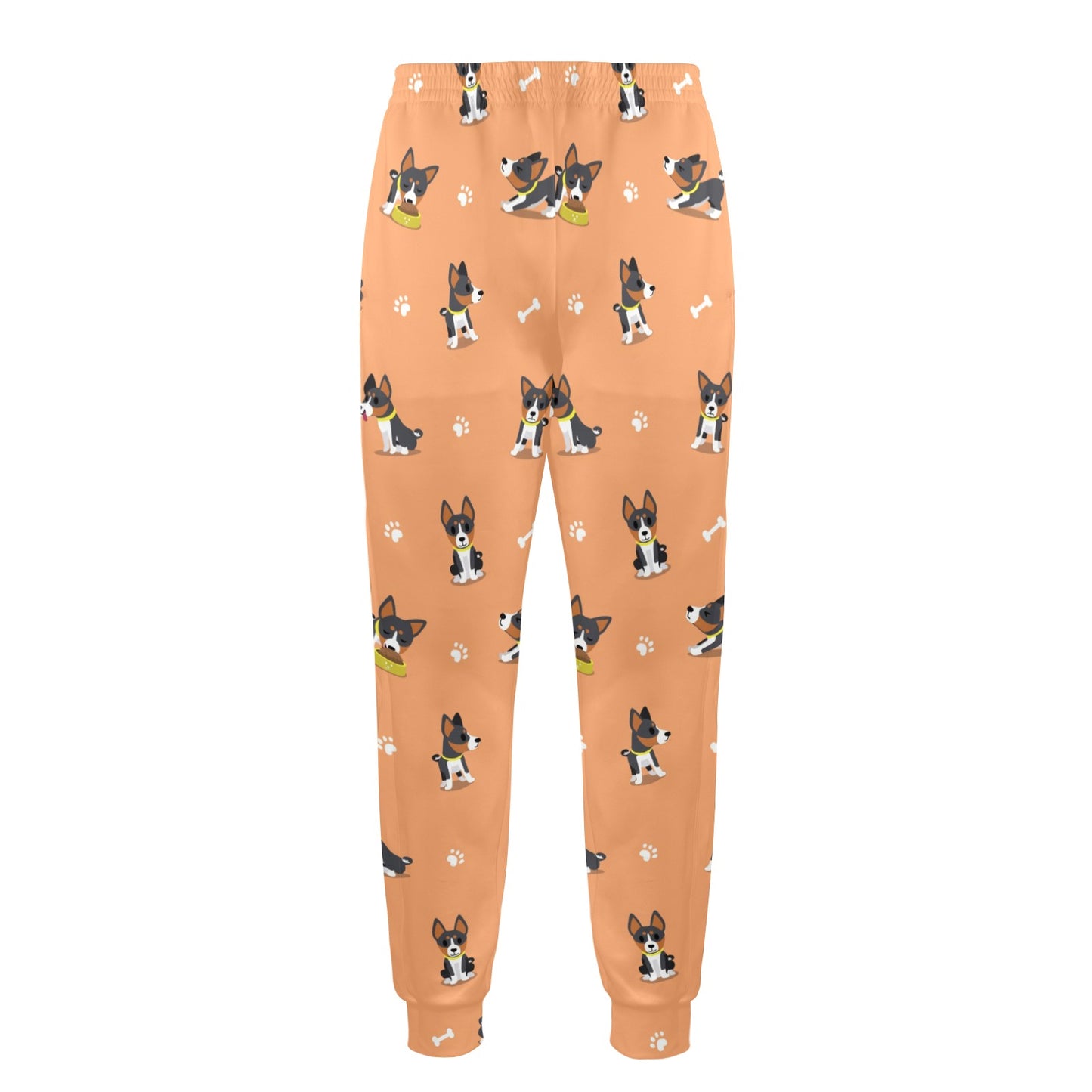 Basenji Pattern Print Design 01 Men's Casual Track Pants