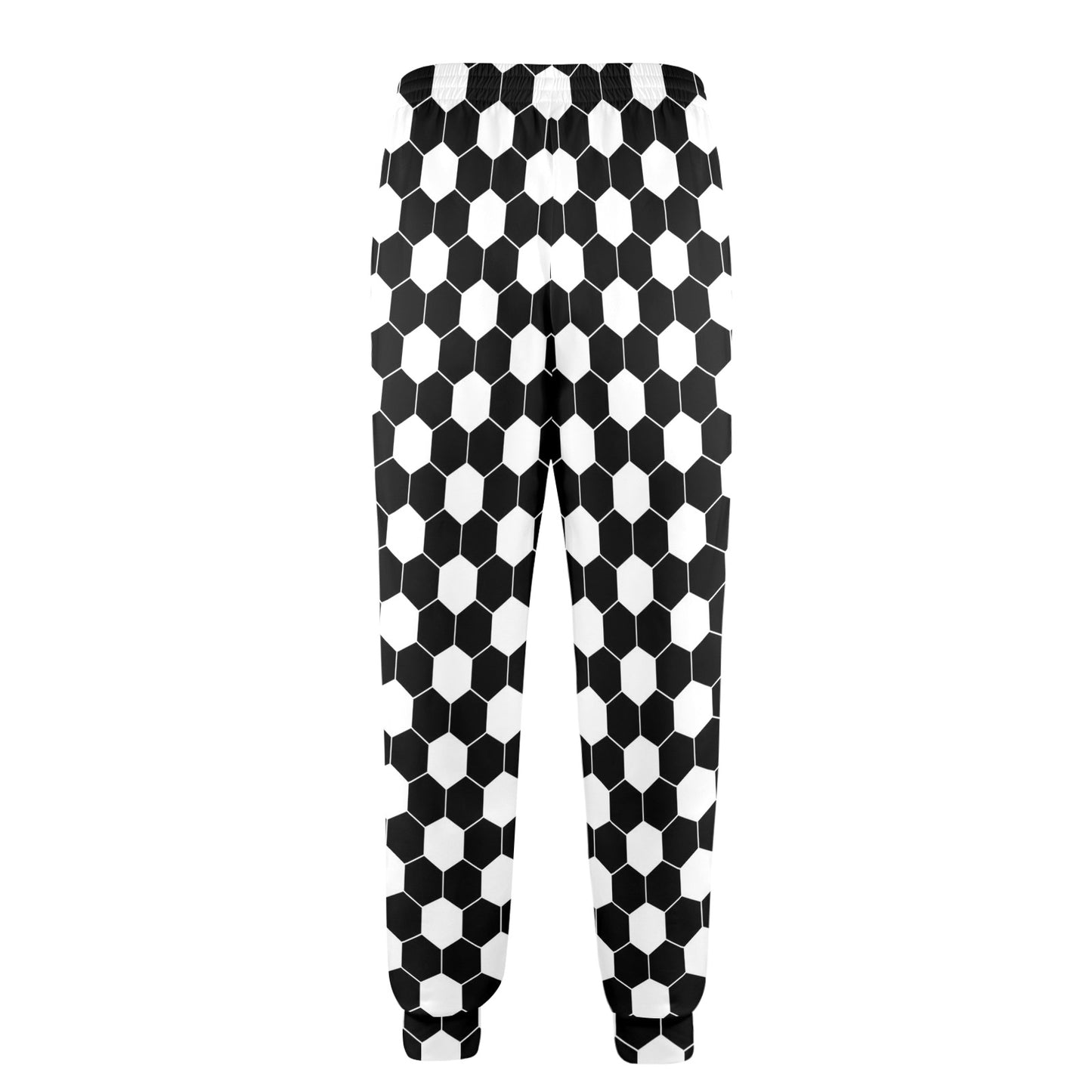Hexagonal black white Design Print Pattern JJ0341 Men's Casual Track Pants