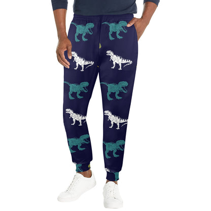 T Rex Pattern Print Design A07 Men's Casual Track Pants
