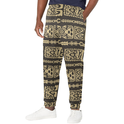 Mayan Pattern Print Design 03 Men's Casual Track Pants
