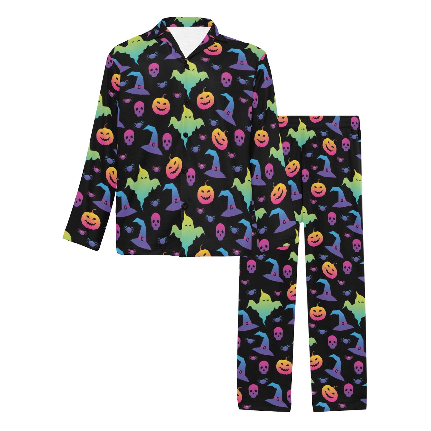 Halloween Print Design LKS404 Men's Long Pajama Set