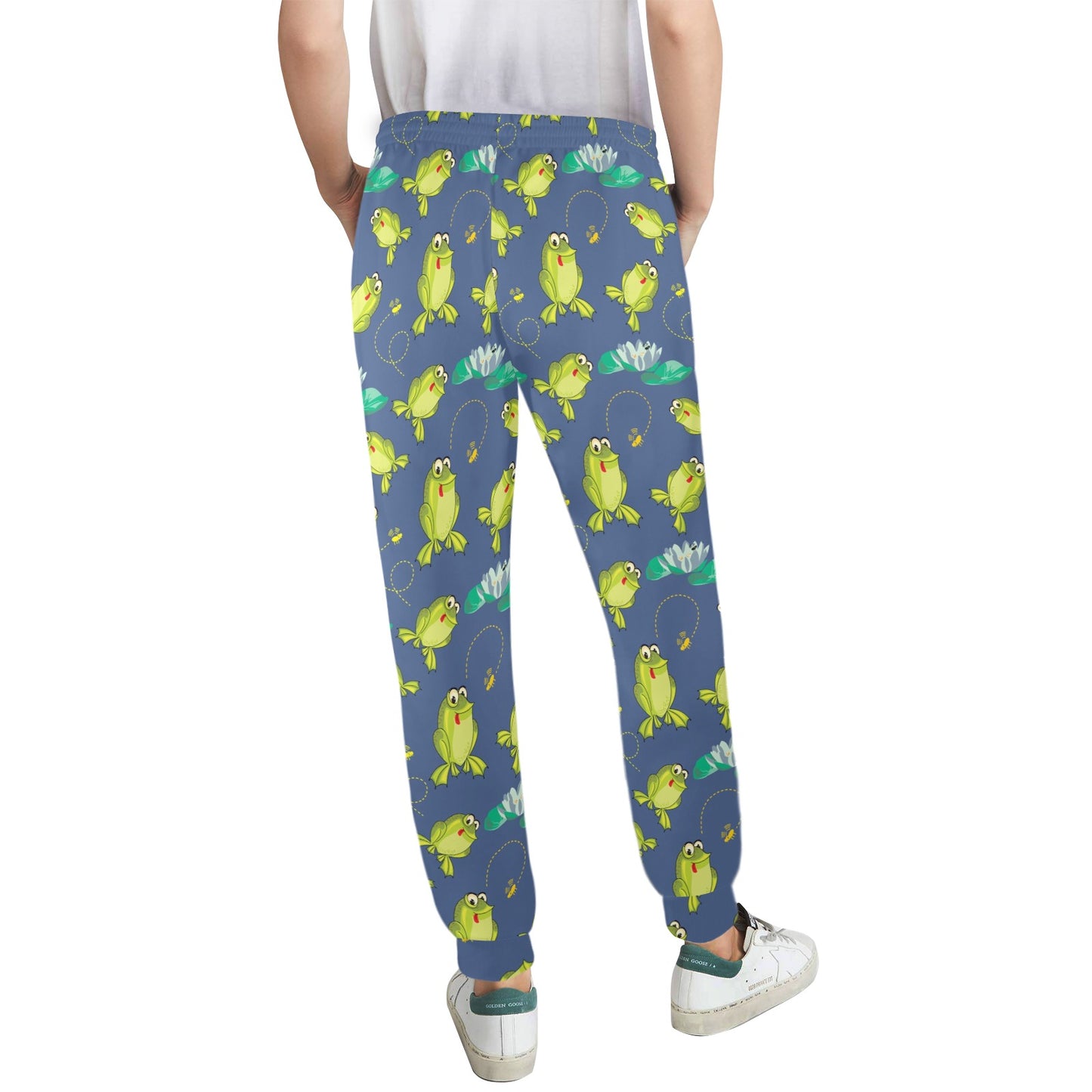 frog Design Print Pattern JJ0230 Women's Casual Track Pants
