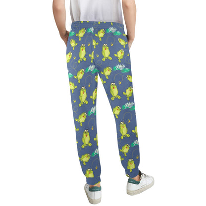 frog Design Print Pattern JJ0230 Women's Casual Track Pants