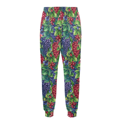 Grape Pattern Print Design GP02 Men's Casual Track Pants