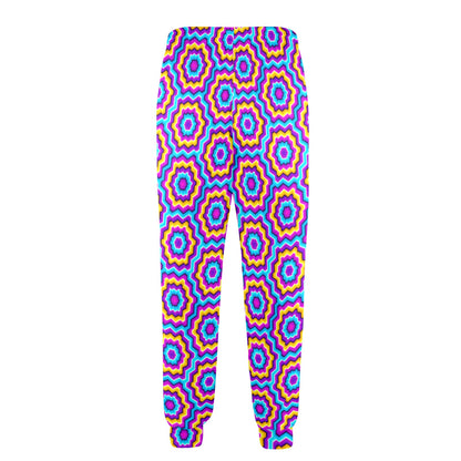 Optical illusion Techno Movement Men's Casual Track Pants