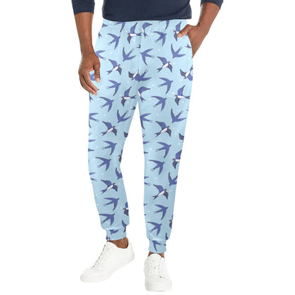 Swallow Bird Pattern Print Design 06 Men's Casual Track Pants