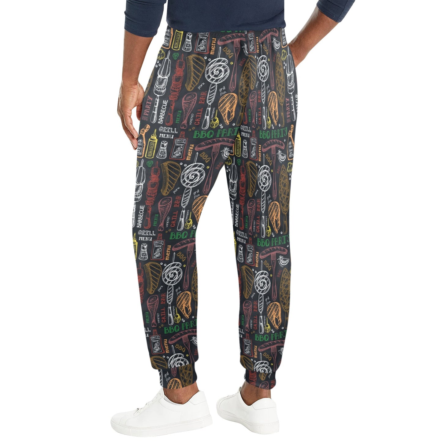 Barbecue Pattern Print Design 03 Men's Casual Track Pants