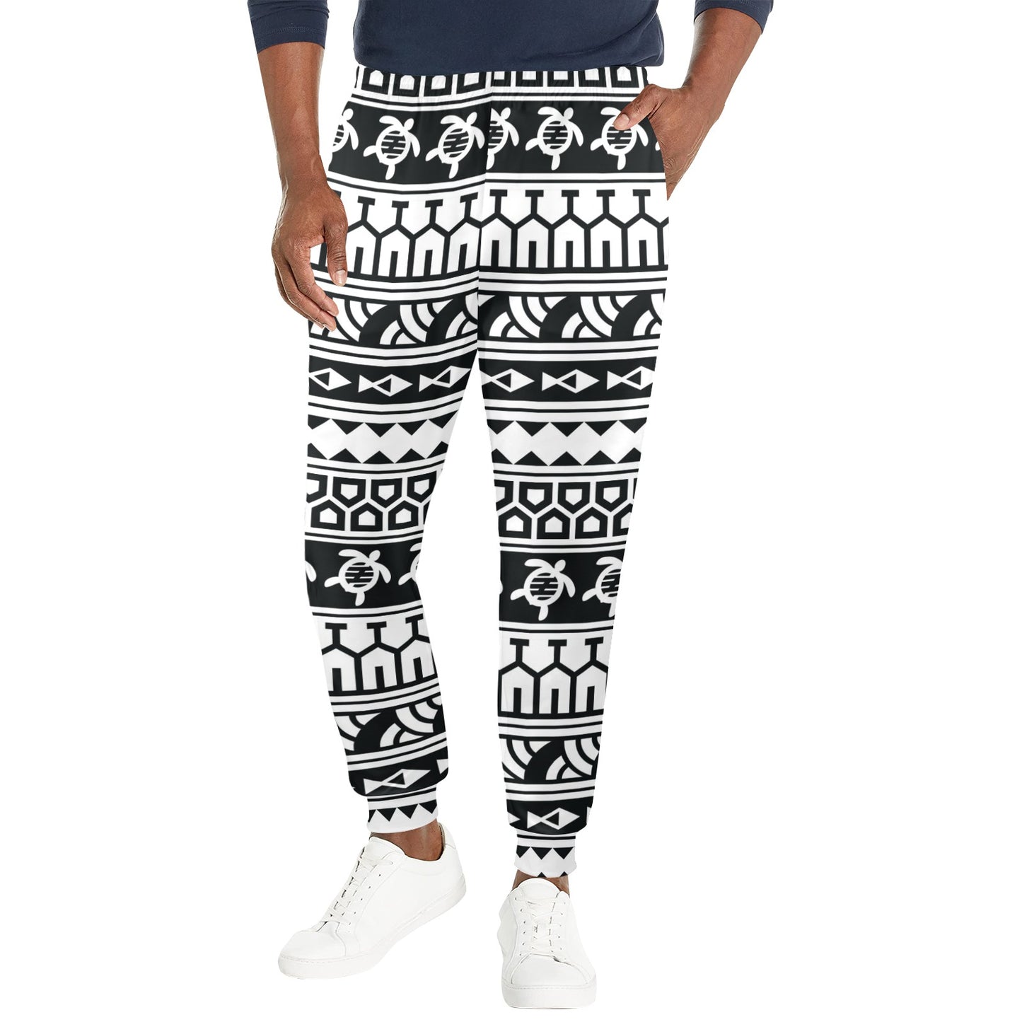 Samoan Pattern Print Design LKS303 Men's Casual Track Pants